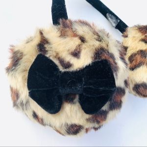 Leopard Print Fur Ear Muffs